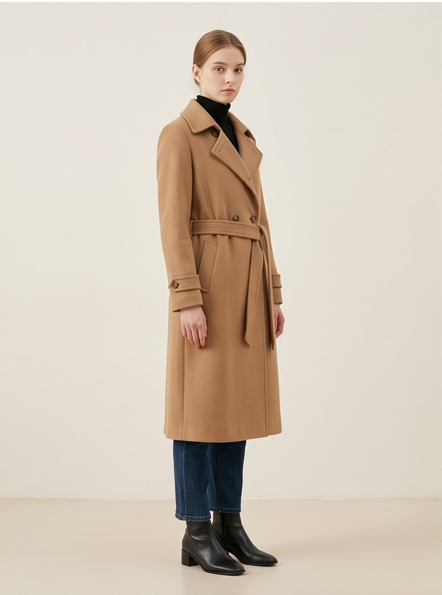 Classic Camel Trench Coat