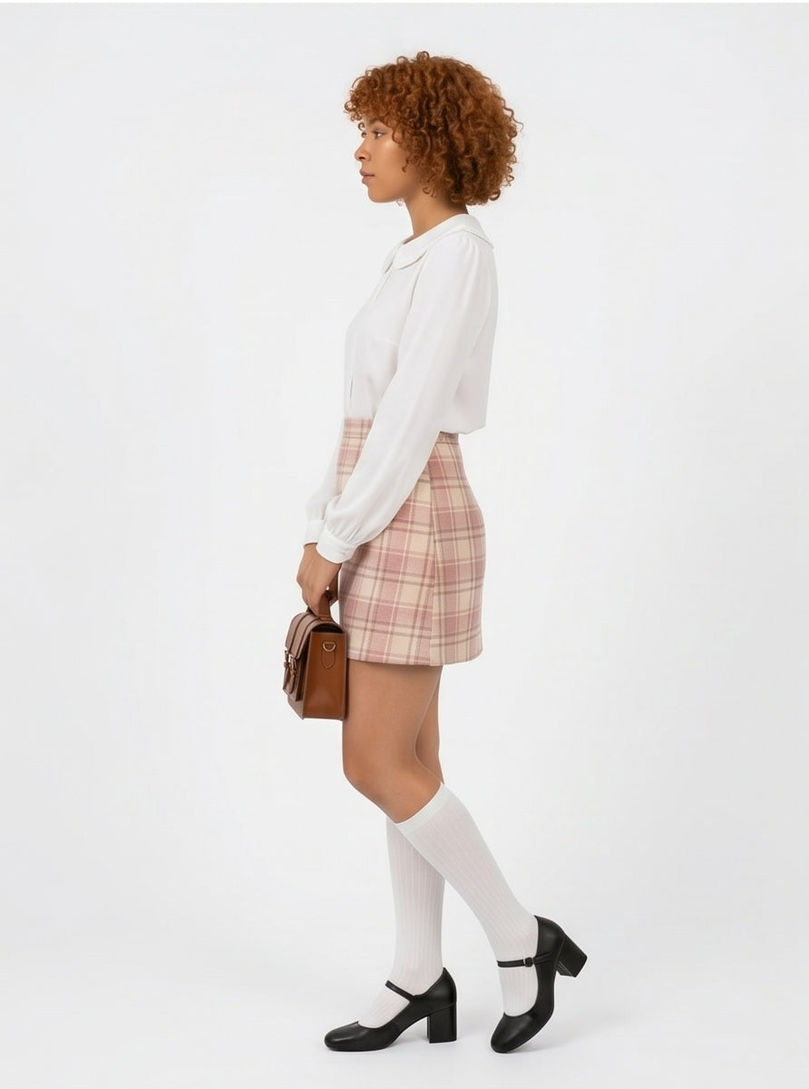 White Peter Pan Collar Blouse Coquette Vintage Style