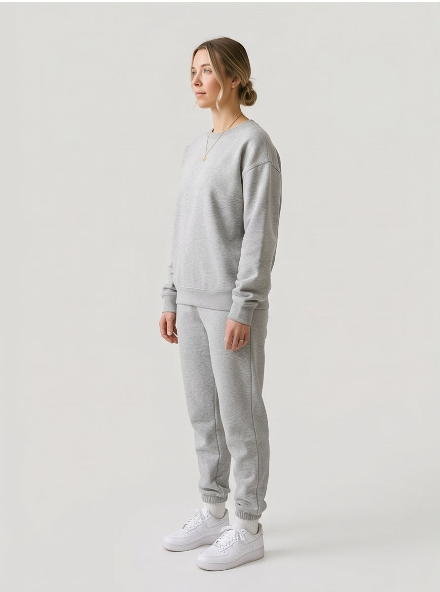 Matching Fleece Sweatshirt & Jogger Set