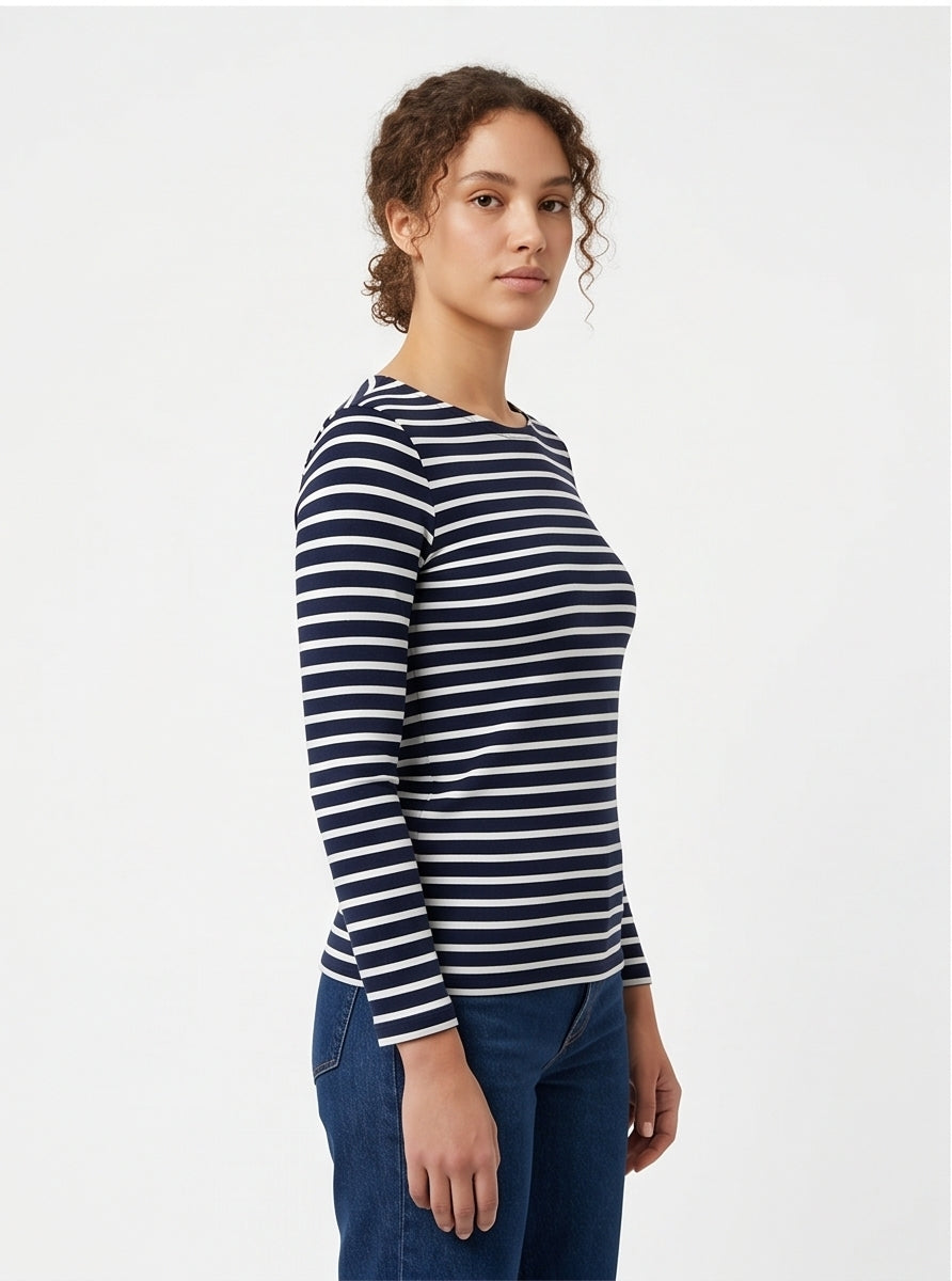 Classic Breton Stripe Long-Sleeve Tee