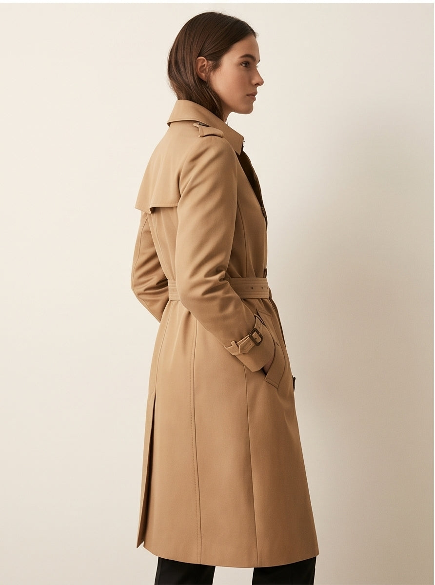Classic Camel Trench Coat