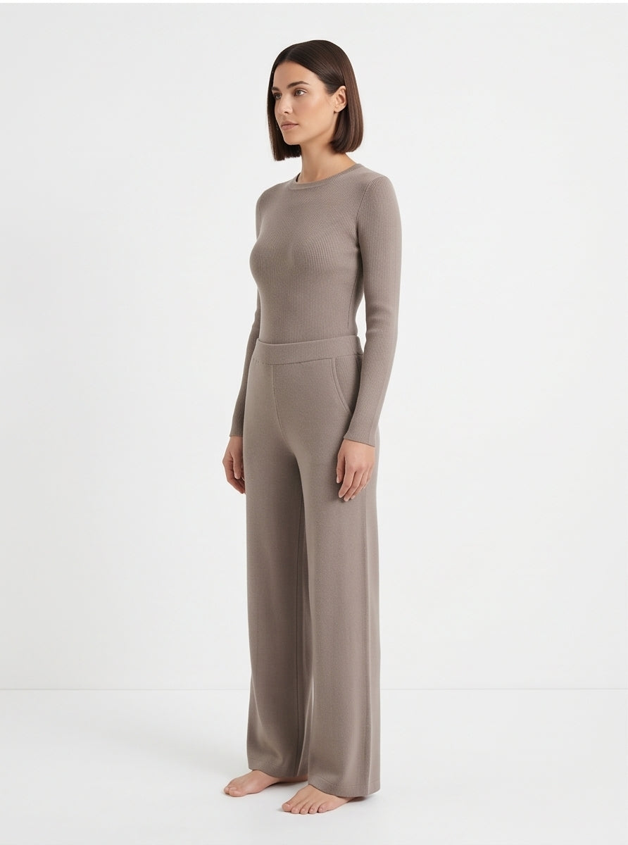 Wide-Leg Loungewear Co-Ord Set