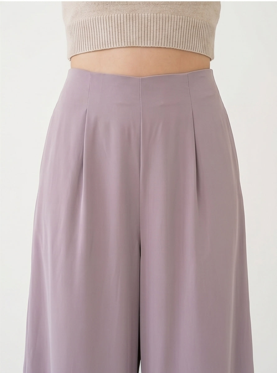 Dusty Lavender Wide-Leg Palazzo Pants