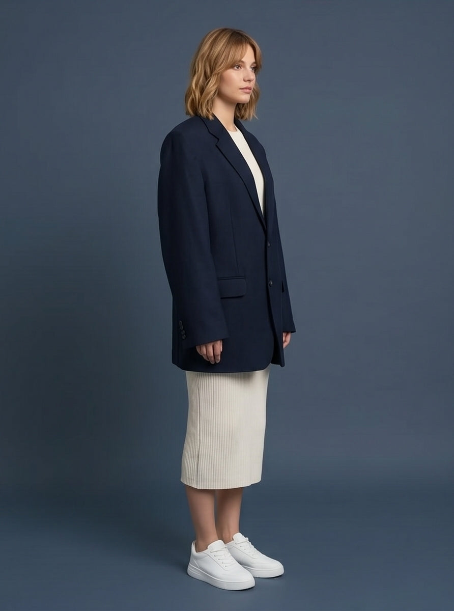 Oversized Dark Navy Blazer