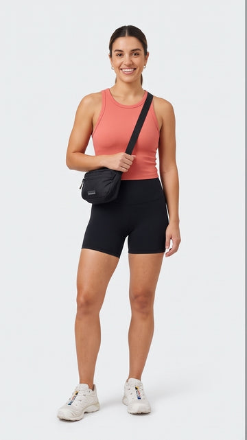 Coral Fitted Tank Top