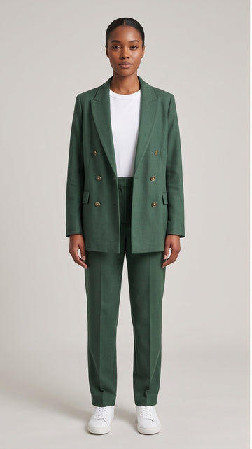 Forest Green Blazer Set
