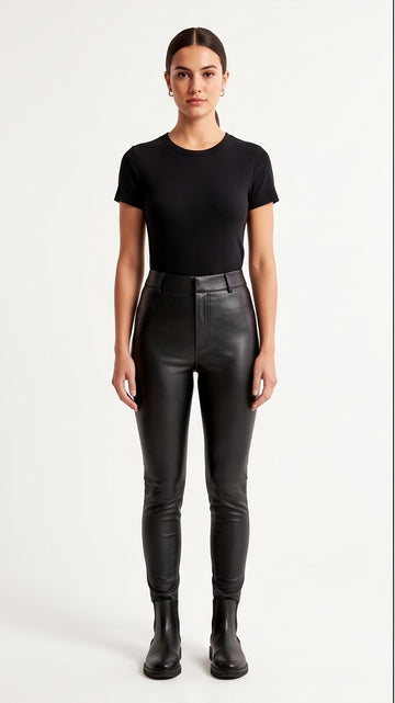 High-Waisted Faux Leather Leggings