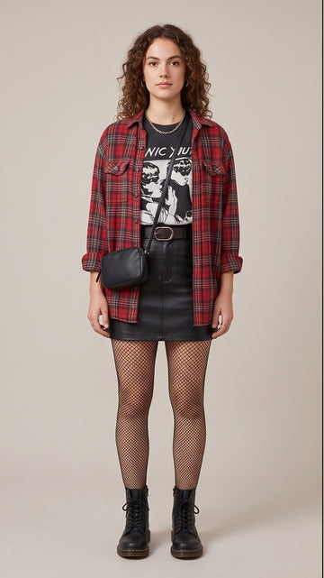 Black Leather Mini Skirt