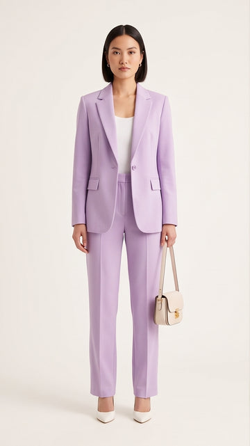Lilac Tailored Blazer and Trouser Set
