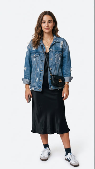 Oversized Denim Jacket for Women