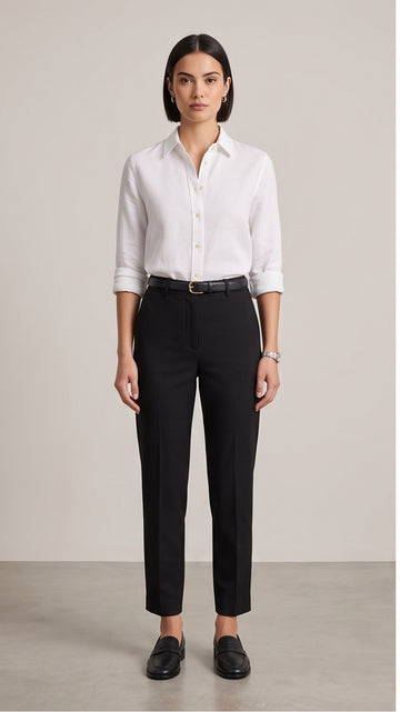 Crisp White Tailored Button-Down Bridal Shirt