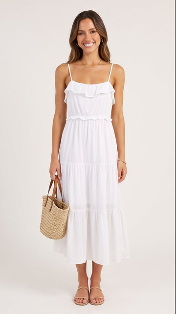 White Cotton Sundress